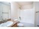 Clean bathroom with a bathtub and shower combination at 1548 Normandy Heights Blvd, Winter Haven, FL 33880