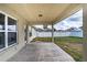 Covered patio provides shaded outdoor space at 1548 Normandy Heights Blvd, Winter Haven, FL 33880