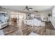 Bright living room with hardwood floors and neutral decor at 2104 John Arthur Way, Lakeland, FL 33803