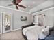 Bright main bedroom with access to the outdoor patio at 221 Mclean Pt, Winter Haven, FL 33884