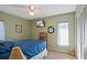 Bedroom with double bed and built-in shelving at 25 Aviation Dr, Winter Haven, FL 33881