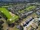 Aerial view of homes near a golf course at 2877 Kokomo Loop, Haines City, FL 33844