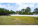 Large backyard with soccer goals, perfect for recreation at 3001 Crystal Beach Rd, Winter Haven, FL 33880