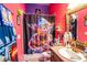 Star Wars themed bathroom with vanity and shower at 3001 Crystal Beach Rd, Winter Haven, FL 33880