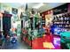 Halloween-themed game room with haunted house decoration and arcade game at 3001 Crystal Beach Rd, Winter Haven, FL 33880