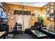 Home office with a desk, seating, and built-in shelving at 3001 Crystal Beach Rd, Winter Haven, FL 33880