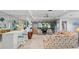 Spacious living room with wet bar and view to the backyard at 38 Grenewood Ln, Haines City, FL 33844