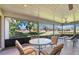 Spacious screened porch overlooking lush green landscape at 38 Grenewood Ln, Haines City, FL 33844