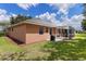 Nice backyard with lawn and screened patio at 4068 Carteret Dr, Winter Haven, FL 33884