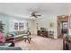 Bright living room with fireplace and comfy furniture at 4265 Cerimen St, Lake Wales, FL 33898