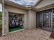 Open garage with golf cart, and storage at 4489 Strathmore Dr, Lake Wales, FL 33859
