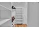 Large closet with ample shelving and hanging space at 48 Nottingham Way, Haines City, FL 33844