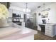 Modern kitchen with stainless steel appliances at 5090 Misty Lake Dr, Mulberry, FL 33860