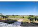 Scenic view of a lush green golf course with palm trees and homes in the background at 523 Brookeshire Dr, Davenport, FL 33837