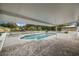 Serene pool area with covered patio and pavers at 5524 Meander Dr, Lake Wales, FL 33898