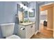 Updated bathroom features a vanity with modern fixtures at 86 Winter Ridge Rd # 86, Winter Haven, FL 33881