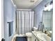 Updated bathroom with tub, shower, and modern finishes at 86 Winter Ridge Rd # 86, Winter Haven, FL 33881