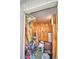 Small storage closet with shelving and various items at 86 Winter Ridge Rd # 86, Winter Haven, FL 33881