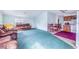 Spacious living area with kitchen and dining area visible at 13901 Hatchineha Rd, Haines City, FL 33844