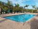 Community pool with lounge chairs and palm trees at 1649 Linz Ct, Winter Haven, FL 33884