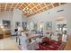 High-ceilinged living room with hardwood floors, comfortable seating, and built-ins at 2300 N Scenic Hwy # 37, Lake Wales, FL 33853