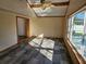 Sunroom with tile flooring and pool view at 2314 York Pl, Lakeland, FL 33810