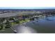 Bird's eye view of a house near the lake with a large yard at 3340 Crump Rd, Winter Haven, FL 33881