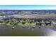 Aerial view showing house location and waterfront access at 3340 Crump Rd, Winter Haven, FL 33881
