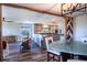 Open concept dining area with kitchen views at 3340 Crump Rd, Winter Haven, FL 33881