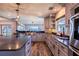 Modern kitchen with stainless steel appliances and waterfront views at 3340 Crump Rd, Winter Haven, FL 33881