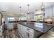 Gourmet kitchen featuring a large island and modern finishes at 3340 Crump Rd, Winter Haven, FL 33881