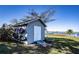 Exterior storage shed with kayaks and waterfront views at 3340 Crump Rd, Winter Haven, FL 33881