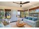 Cozy sunroom with lake views at 3340 Crump Rd, Winter Haven, FL 33881
