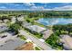 Aerial view of community and lake at 340 Lake Suzanne Dr, Lake Wales, FL 33859