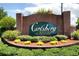 Brick entryway sign for Carlsberg Estates on Lake Suzanne community at 340 Lake Suzanne Dr, Lake Wales, FL 33859
