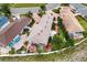 Aerial view showcasing house and neighborhood at 3457 Raleigh Dr, Winter Haven, FL 33884