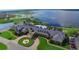 Aerial view of community clubhouse and pool area at 3834 Litchfield Loop, Lake Wales, FL 33859