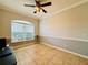 Home office with ceiling fan and built-in desk at 3834 Litchfield Loop, Lake Wales, FL 33859