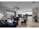 Spacious living area featuring open floor plan with kitchen access at 3946 Bedford Ave, Winter Haven, FL 33884
