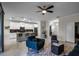 Open concept living room and kitchen with stylish furnishings at 3946 Bedford Ave, Winter Haven, FL 33884