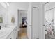 Clean bathroom with double vanity and shower/tub at 425 Riders Loop, Auburndale, FL 33823