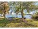 Picnic table and grill with beautiful lake views at 426 Allison Ave, Davenport, FL 33897