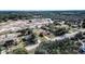 Wide aerial view showing the location of the fire damaged house at 517 Cipres Cir, Winter Haven, FL 33880