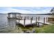 Lakefront dock with gazebo at 524 Arneson Ave, Auburndale, FL 33823