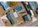 Aerial view showing home, pool, and large backyard at 615 E Haines Blvd, Lake Alfred, FL 33850