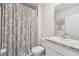 Clean bathroom with shower/tub combo and vanity at 723 Chinoy Rd, Davenport, FL 33837