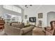 Spacious living room with large windows and neutral colored furniture at 1153 Legatto Loop, Dundee, FL 33838