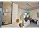 Laundry room with AC unit, washer and dryer included at 1932 Southern Dunes Blvd, Haines City, FL 33844