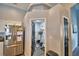 Convenient laundry room with washer, dryer, and extra storage at 1932 Southern Dunes Blvd, Haines City, FL 33844