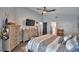 Main bedroom with large dresser and sliding door to pool at 1932 Southern Dunes Blvd, Haines City, FL 33844